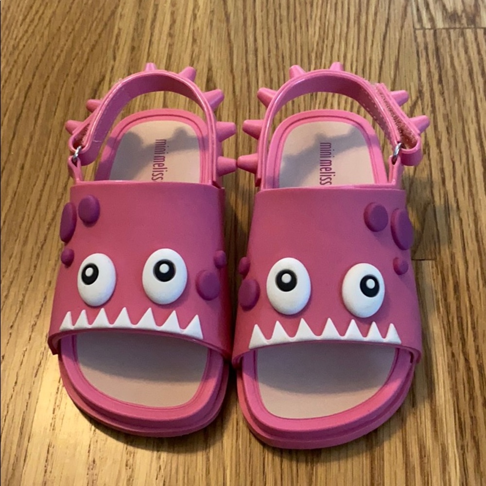 Mini Melissa Monster Sandals (Pink)